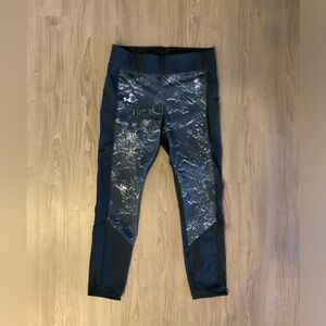 Black Patterned Under Armour Leggings